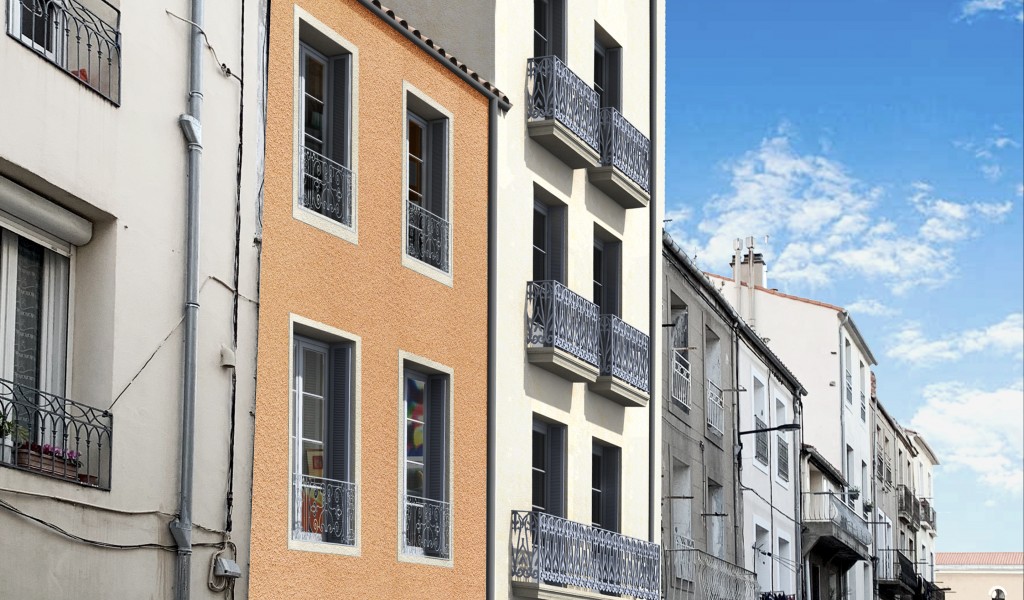 Façade rue Jean Jaurès le Jaurès Sète Hérault